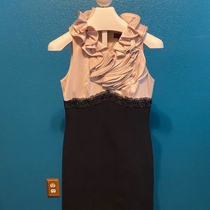 Blush & Black flower dress by Js collection S